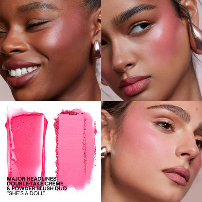 Patrick ta MAJOR HEADLINES DOUBLE-TAKE CRÈME & POWDER BLUSH DUO