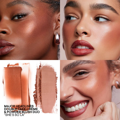 Patrick ta MAJOR HEADLINES DOUBLE-TAKE CRÈME & POWDER BLUSH DUO