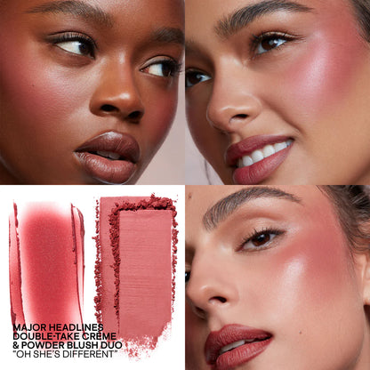 Patrick ta MAJOR HEADLINES DOUBLE-TAKE CRÈME & POWDER BLUSH DUO