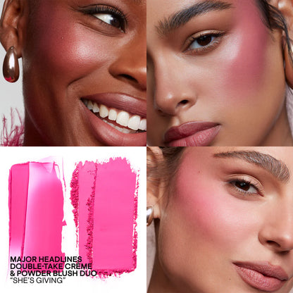 Patrick ta MAJOR HEADLINES DOUBLE-TAKE CRÈME & POWDER BLUSH DUO